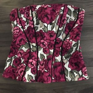 White House Black Market Bustier Top Size 0